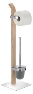WENKO 20397100 - WC kartáč SAMONA 20x71,5 cm chrom/hnědá/satin