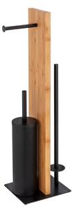 WENKO 25376100 - WC set LESINA 18x69 cm hnědá/černá