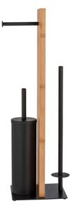 WENKO 25376100 - WC set LESINA 18x69 cm hnědá/černá