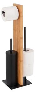 WENKO 25376100 - WC set LESINA 18x69 cm hnědá/černá