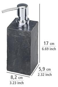 WENKO 17921100 - Dávkovač mýdla SLATE ROCK 250 ml antracit