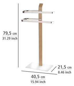WENKO 20396100 - Stojan na ručníky SAMONA 40,5x79,5 cm lesk. chrom/hnědá