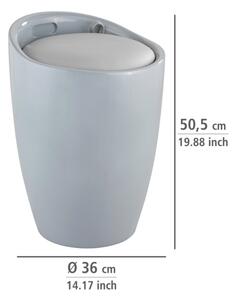 WENKO 25625100 - Stolička CANDY 36x50,5 cm šedá/černá