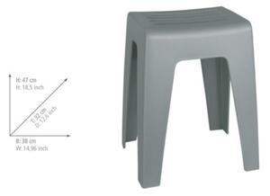 WENKO 22944100 - Stolička KUMBA 38x47 cm šedá