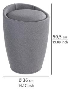 WENKO 22448100 - Stolička CANDY 36x50,5 cm šedá/černá