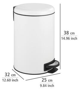 WENKO 22707100 - Odpadkový koš LEMAN 25x38 cm bílá/černá