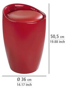 WENKO 20624100 - Stolička CANDY 36x50,5 cm červená/černá