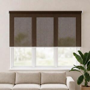 VidaXL Venkovní roletová žaluzie 90 % blokování UV [43451] Barva: Hnědá, Velikost: 220 x 140 cm