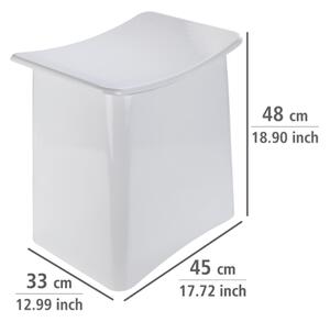 WENKO 22949100 - Stolička WING 45x48 cm bílá/černá