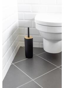 WENKO 25304100 - WC set ROTELLO 10x36 cm černá/hnědá