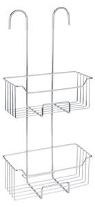 WENKO 24758100 - Sprchová police MILO 25x55 cm stříbrná/čirá