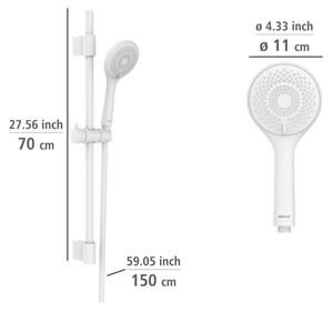 WENKO 24916100 - Sprchový set WATERSAVING SYSTEM 70 cm bílá