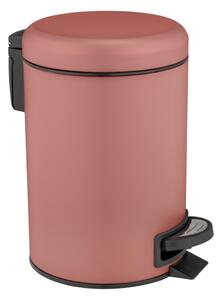 WENKO 25155100 - Koš na odpadky LEMAN 17x25 cm růžová/černá