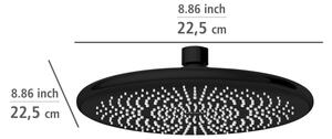 WENKO 24927100 - Sprchová hlavice WATERSAVING SYSTEM 22,5x22,5 cm černá