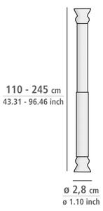 WENKO 19206100 - Sprchová tyč FLEX 110 cm bílá
