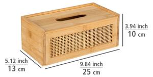 WENKO 25607100 - Box na kapesníky ALLEGRE 25x13 cm hnědá