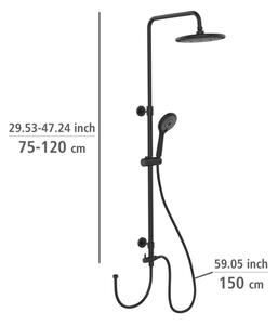 WENKO 25311100 - Sprchový set WATERSAVING SYSTEM 120 cm černá