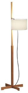 Stojací Lampa Santa & Cole, stmívatelné, Bílá, Obývací pokoj, Dřevo