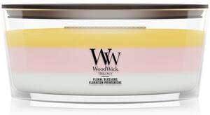 Woodwick Trilogy Floral Blossoms vonná svíčka s dřevěným knotem 453.6 g