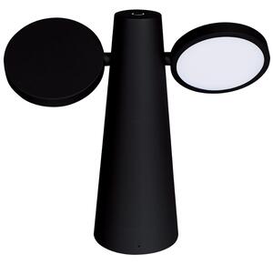 Černá nabíjecí stolní LED lampa Fermob Oto 27 cm