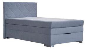 Boxspring Postel Johana 140x200, Šedě Modrá