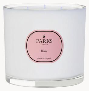 Ručně vyrobená vonná svíčka se třemi knoty Vintage Aromatherapy (růžová voda, bílé květiny a jemné pižmo)