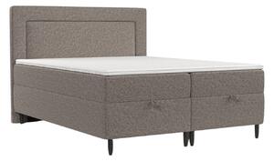Maison de Rêve Hnědá čalouněná postel NEA 140 x 200 cm, boxspring