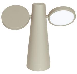 Světle šedá nabíjecí stolní LED lampa Fermob Oto 27 cm