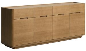 Kave Home Dubová komoda Arelida 200 x 45 cm