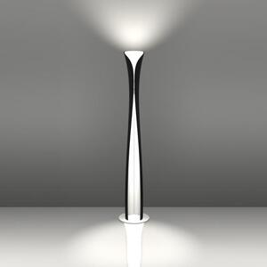 Artemide 1368010A Cadmo, designová stojací lampa s černou vnější a bílou vnitřní úpravou se stmívačem, 1×230W R7s + 1×60W E27, výška: 174 cm