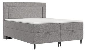 Maison de Rêve Šedá čalouněná postel NEA 140 x 200 cm, boxspring