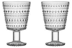 Skleněný pohár Kastehelmi 260 ml Clear – set 2 ks
