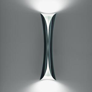 Artemide 1373010A Cadmo parete, designová nástěnná lampa, 2x10W LED GU10, černá/bílá, výška 54cm