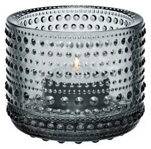 Skleněný svícen Kastehelmi 6,4 cm – Grey