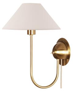 Nástěnná Svítidla Globen Lighting, IRIS, Béžová, Obývací pokoj, Tkanina / Textil, Vintage
