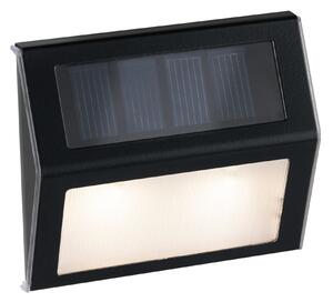Paulmann 94234 Dayton, antracitové solární svítidlo pro osvětlení chodníku, 0,05W LED 3000K, šířka 10cm, IP44