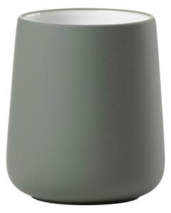 Zone Denmark Olivově zelený porcelánový kelímek na kartáčky Nova