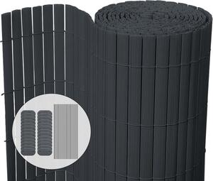 VOUNOT® PVC rohož na ochranu soukromí 80 x 300 cm, ochrana soukromí na balkon a terasu, šedá
