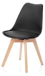 Jídelní židle s polštářem Černý TEMPA