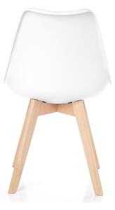 Jídelní židle s polštářem Bílý TEMPA