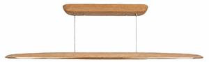 VK Light Woody LED závěsné liniové dřevěné svítidlo zaoblené 1300 mm