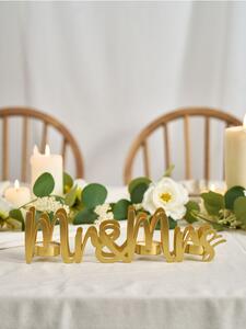 Sinsay - Dekorační svícen Mr & Mrs - zlatá
