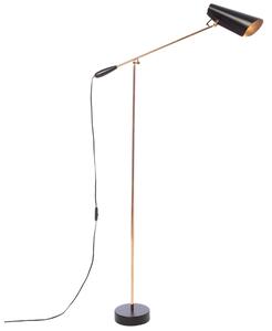Northern Černo-zlatá kovová stojací lampa Birdy 133 cm