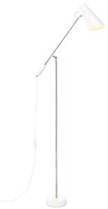 Northern Bílá kovová stojací lampa Birdy 133 cm