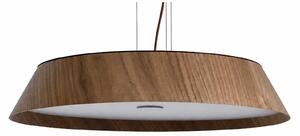 VK Light Woody LED závěsné kulaté dřevěné svítidlo Ø420 mmTmavě hnědá