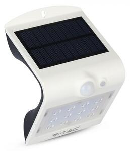 V-TAC Bílé LED solární svítidlo 1,5W se světelným a pohybovým čidlem