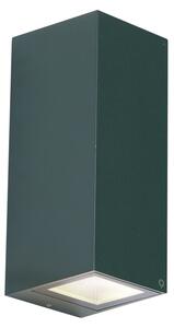 Moderní nástěnné svítidlo tmavě zelené 2-světla GU10 70mm IP54 - Baleno