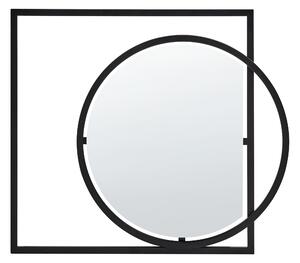 Zrcadlo AUXY 78 cm 70 cm Kov Černá