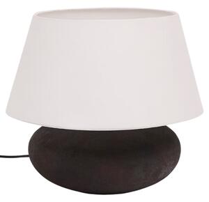 Černobílá kovová stolní lampa Kave Home Nessi