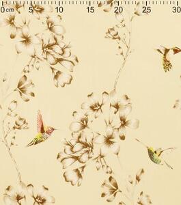 Bavlna tisk - Kolibřík (Metráž 100% bavlna šíře 140 cm)